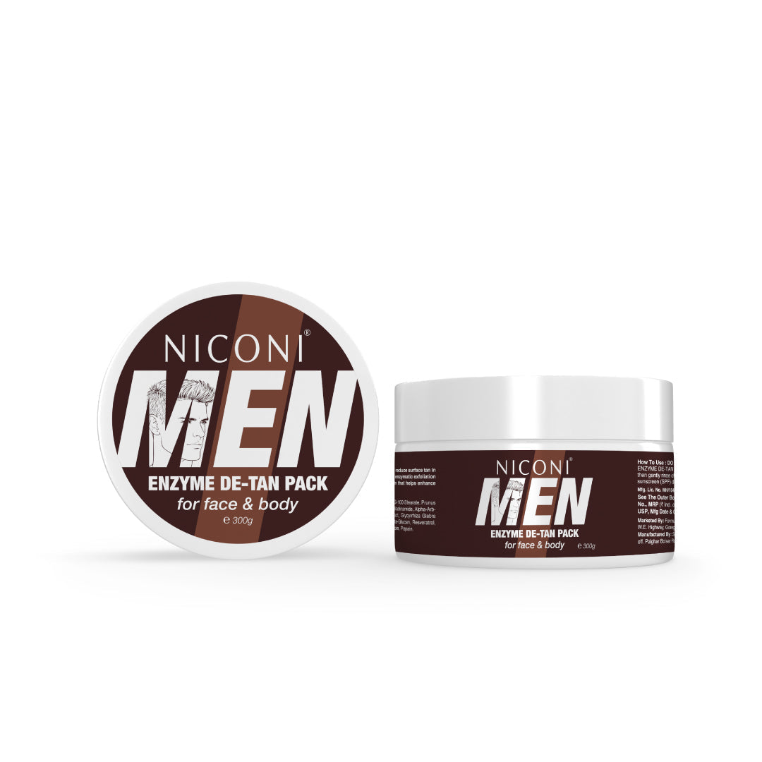 π₯ Buy 1 Get 1 FREE β Niconi Men Enzyme De-Tan Pack (300g Each)