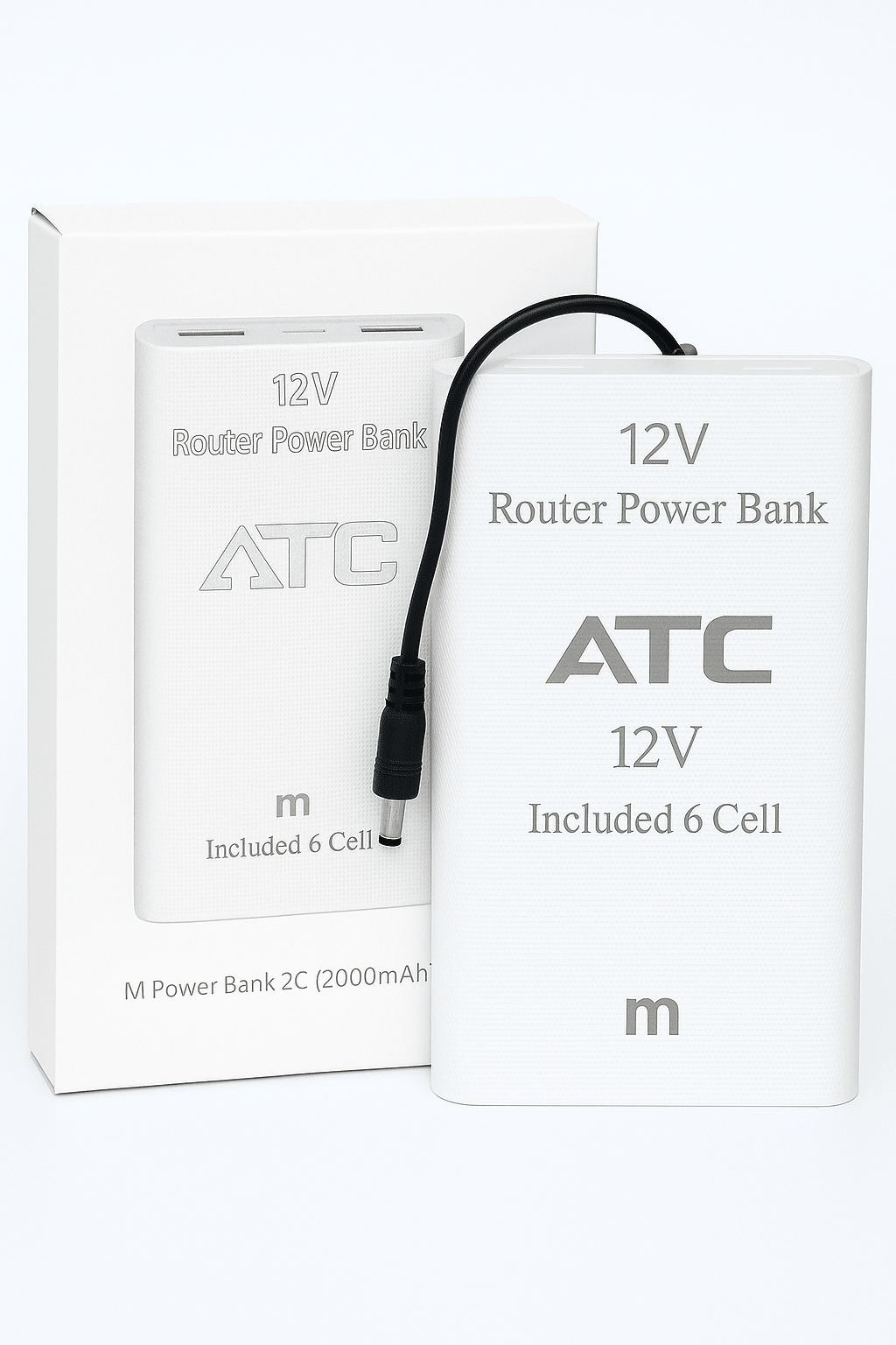 ATC 12V Router Power Bank (20000mAh) – Backup Battery for Wi-Fi Routers, Cameras & DVRs