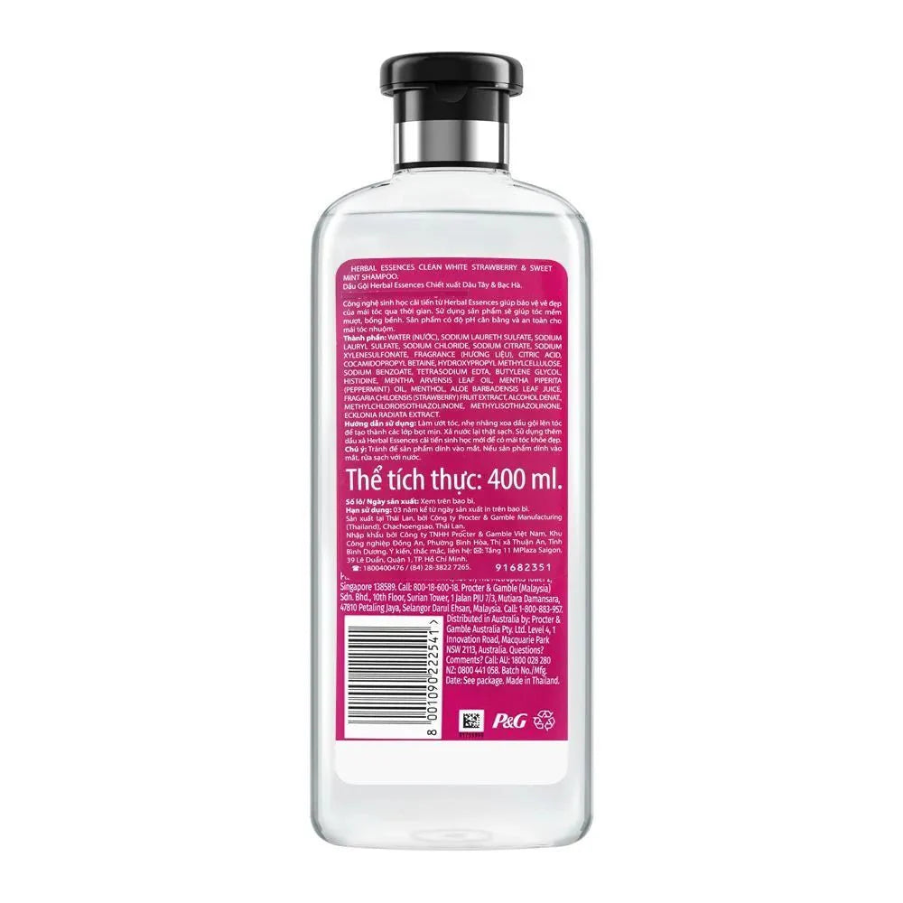 Herbal Essences Bio:Renew Pure White Strawberry & Sweet Mint Clean Volumizing Shampoo – 400 ml