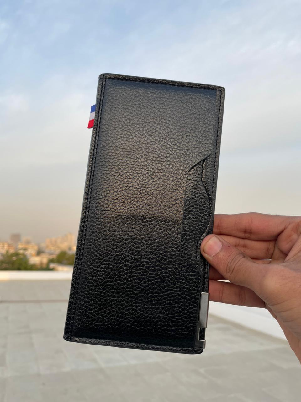 Premium Leather Long Wallet for Men – Extra Card Holder Design