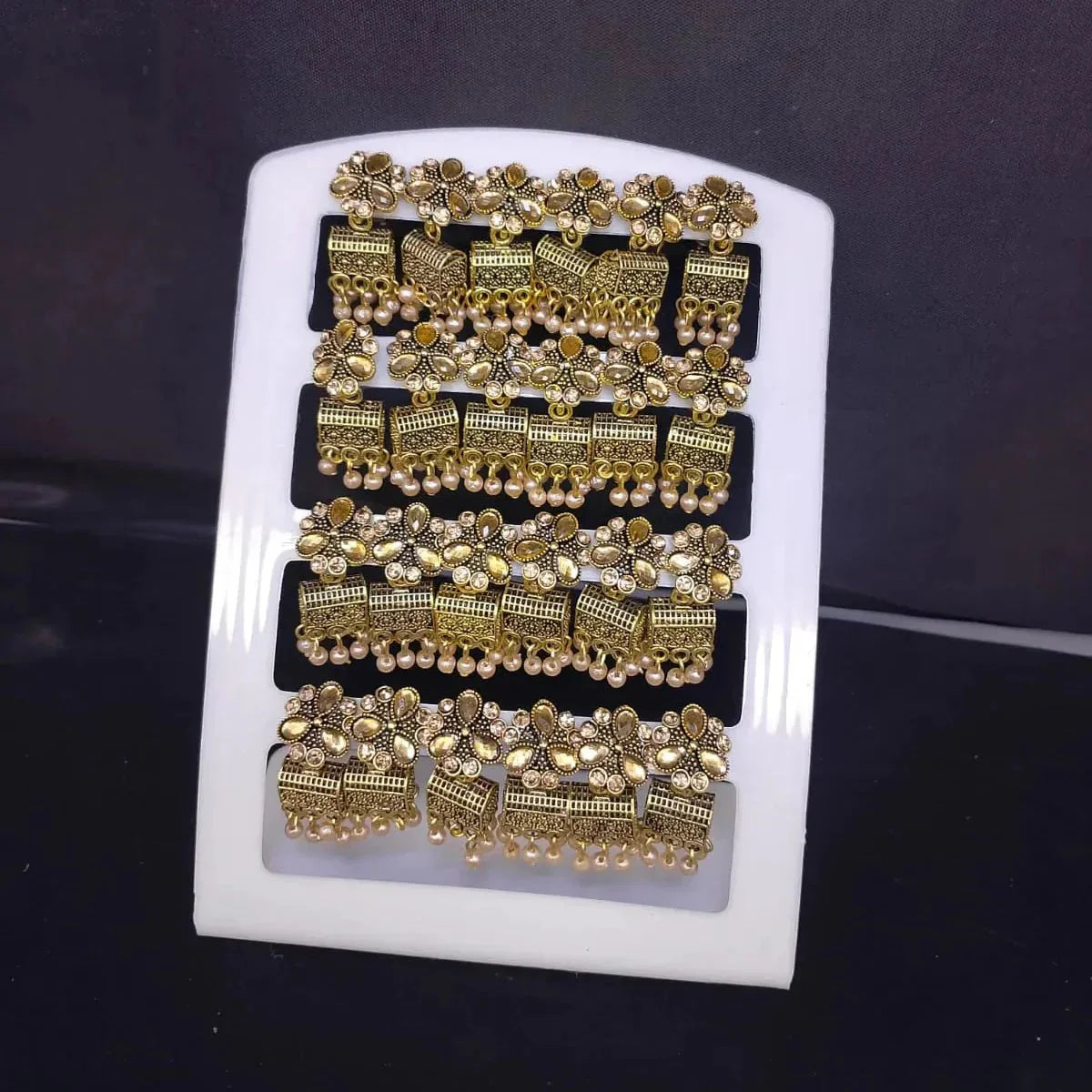 Traditional Jhumka Earrings Stand