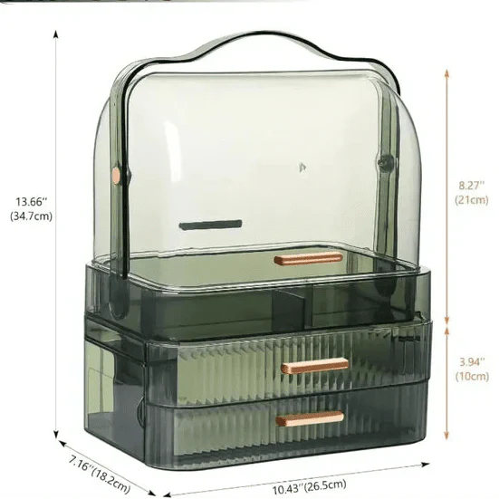 Transparent Dustproof Makeup Organizer