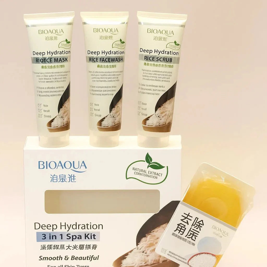 BIOAQUA Deep Hydration 3in1 Spa kit with Free Rice Soap