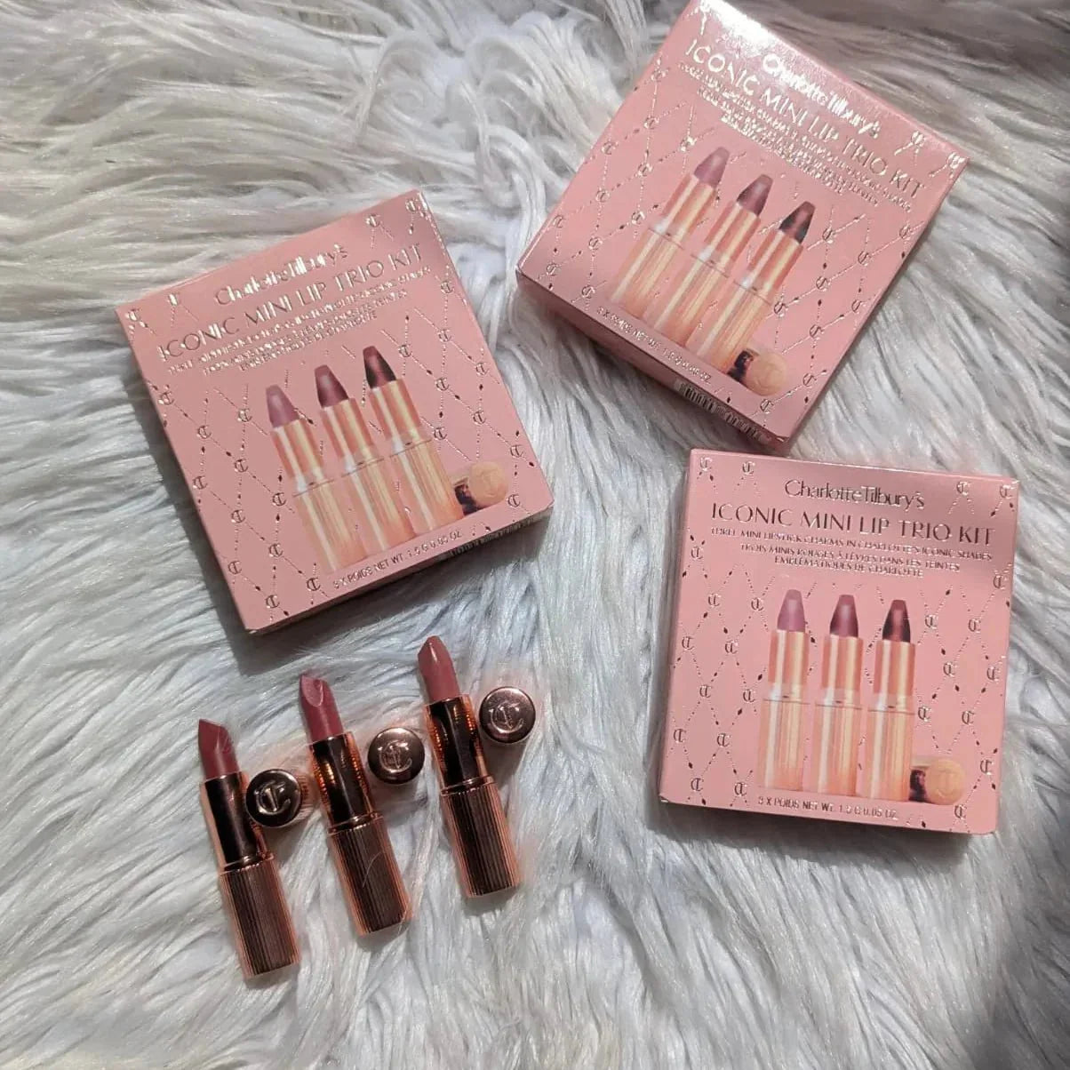 Charlotte Tilbury's  Iconic Mini Lip Trio Kit