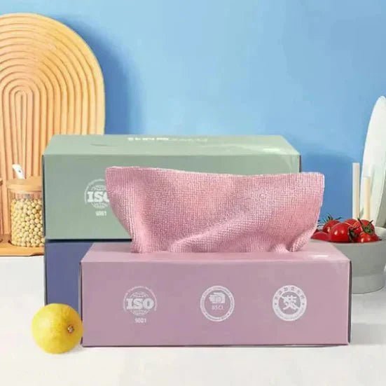 Disposable Microfiber Kitchen Towel - Box Packing