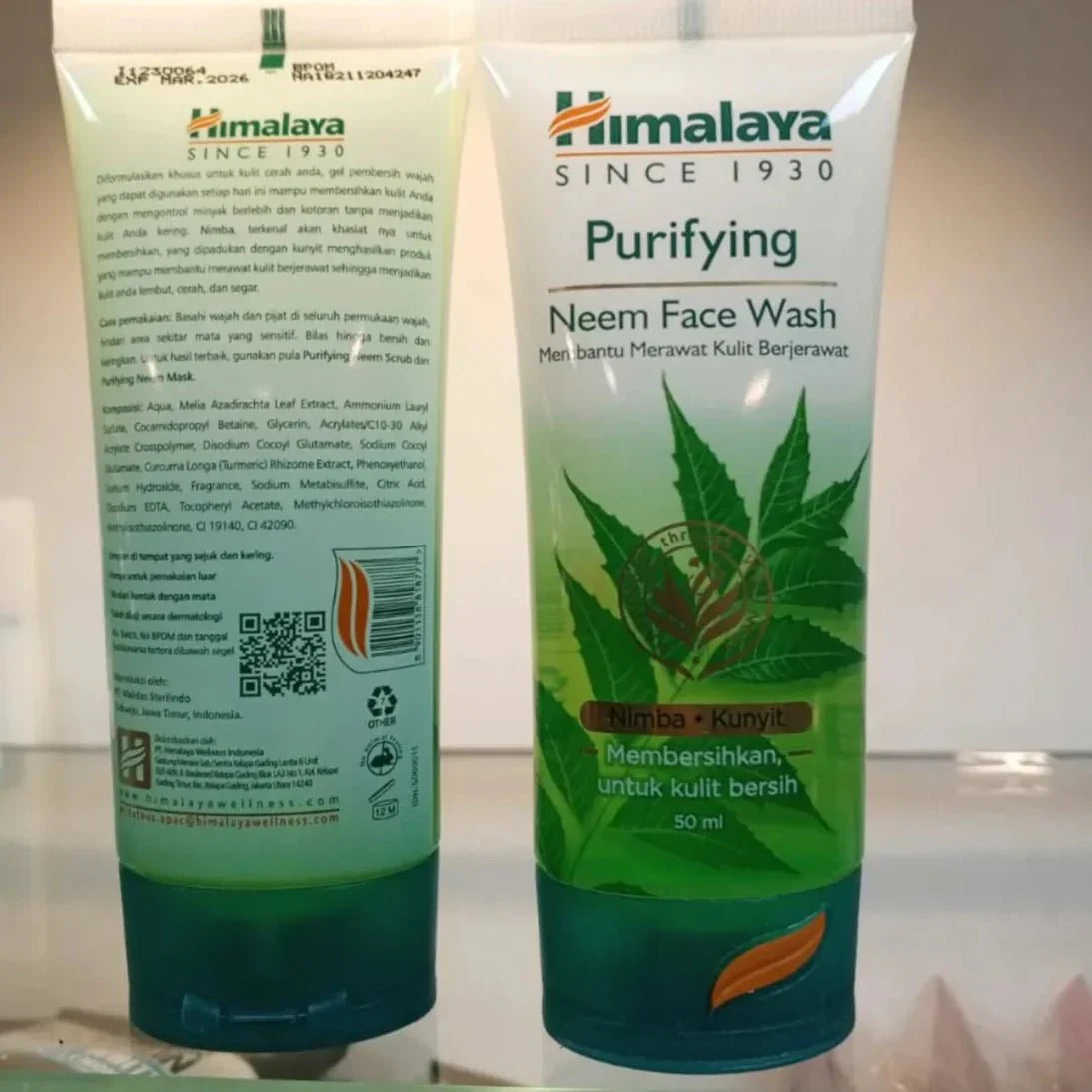 Himalaya Purifying Neem Face Wash Nimbo+Kunyit 50ml