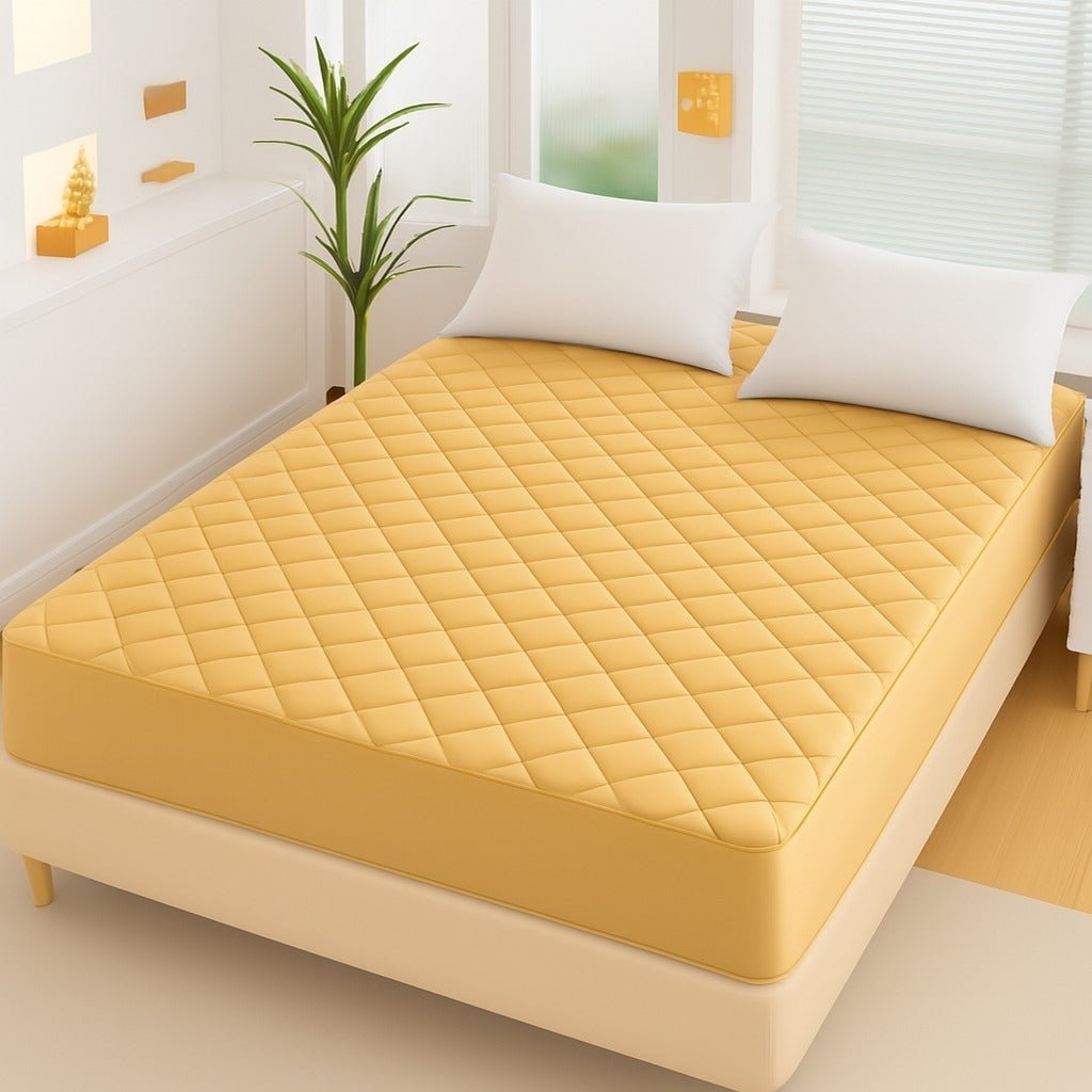 King Size Duvet Quilted Cotton Waterproof Mattress Protector Cover