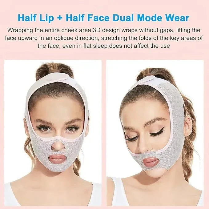 Skin Care Beauty face Mask Facial Shaper Belt Jawline Lifting Mask Skin Tightening Face Band Double Chin Reducer Face Lift Bandage V Line Slimming Beauty Sleep Mask