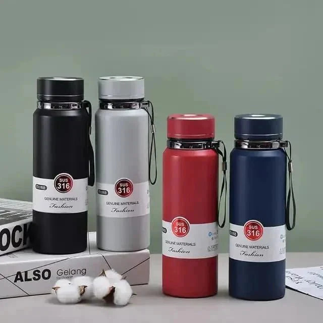 Stainless Steel Vacuum Bottle - 800ml (Random Color)