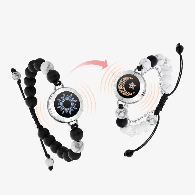Sun&Moon Touch Bracelets with Matching Beads
