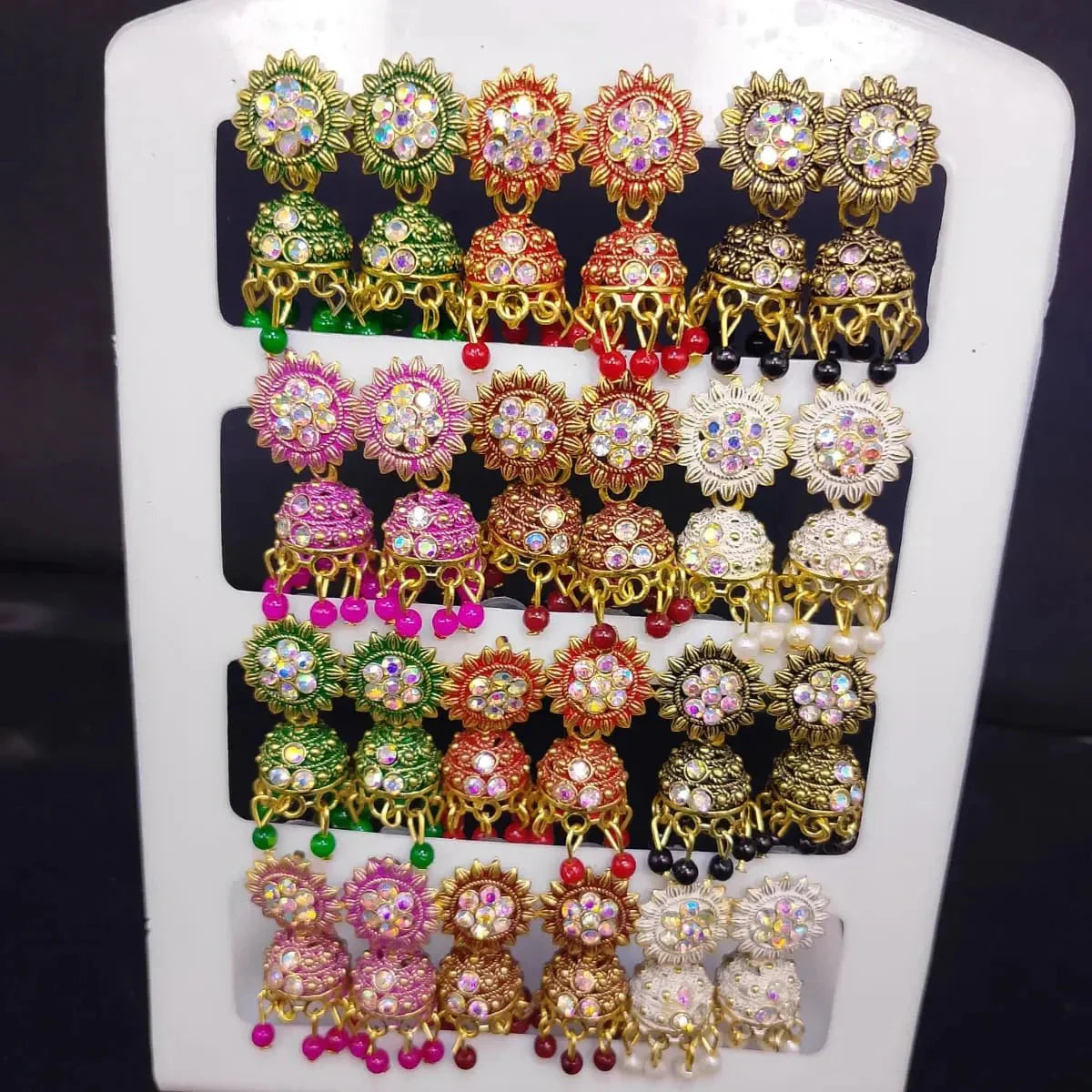 Traditional Jhumka Earrings Stand